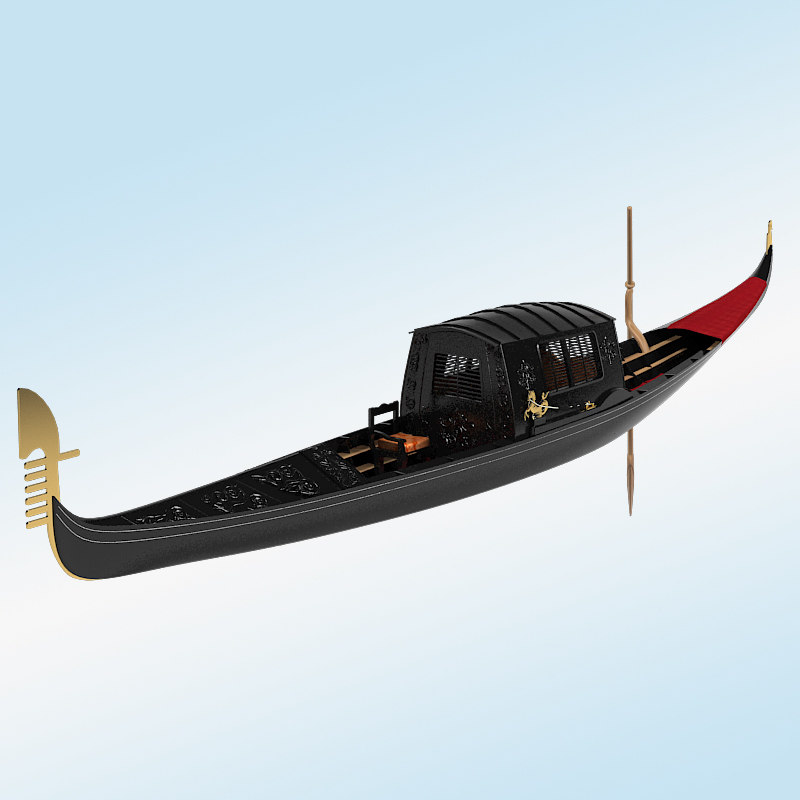 3d gondola boat model